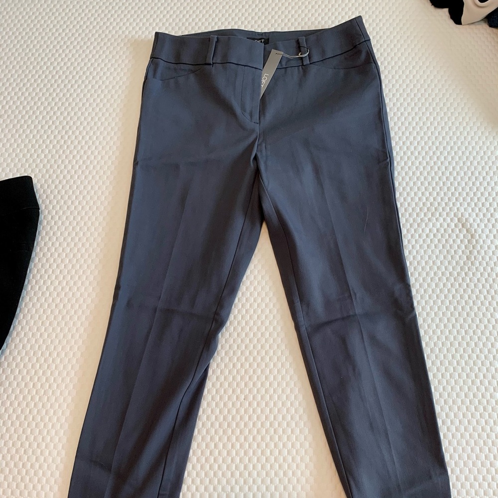 Loft gray Julie curvy skinny pants